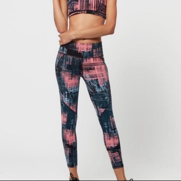 Sweaty Betty Pants - Sweaty Betty Sashiko Print 7/8 Leggings
